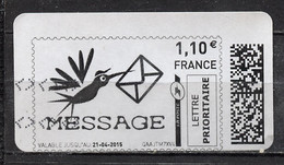 France - Frankreich Timbre Personnalisé Y&T N°MTEL LP03-1,10€ - Michel N°BS(?) (o) - Message - Sellos Imprimibles (Montimbrenligne)