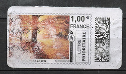 France - Frankreich Timbre Personnalisé Y&T N°MTEL LP10-1,00€ - Michel N°BS(?) (o) - Coucher De Soleil - Printable Stamps (Montimbrenligne)