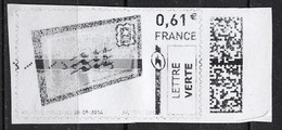 France - Frankreich Timbre Personnalisé Y&T N°MTEL LV06-0,61€ - Michel N°BS(?) (o) - Cadre - Druckbare Briefmarken (Montimbrenligne)