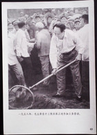 CHINA CHINE CINA THE GREAT LEADER CHAIRMAN MAO WILL ALWAYS LIVE IN OUR HEARTS PICTURE 18.6 X13.0 CM - Autres & Non Classés