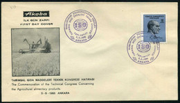 Turkey 1966 The ISO Congress Of Agricultural Products | Harvester, Agriculture | Special Cover, Ankara, May. 05 - Briefe U. Dokumente