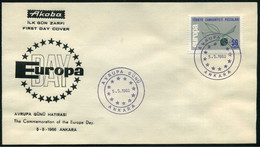 Turkey 1966 Europa Day, May. 5 | European Ideas | Special Cover - Lettres & Documents