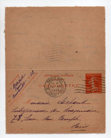 - CARTE-LETTRE PARIS 10.12.1917 - 10 C. Rouge Type Semeuse Camée - Date 319 - - Letter Cards