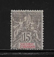 ANJOUAN (FRANJ - 8 )   1900  N° YVERT ET TELLIER  N° 15  N* - Unused Stamps