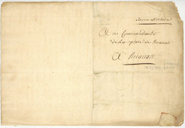 ARMEE D'ITALIE 1801 Lorette LORETO Ancona Charton Armata Francese Italia Service Militaire - Armeestempel (vor 1900)