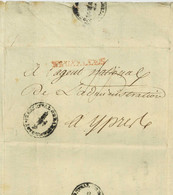 BRUXELLES 1795 L'agent National De L'administrationcentrale Superieure De La Belgique Ypres Warenghien - 1792-1815: Départements Conquis