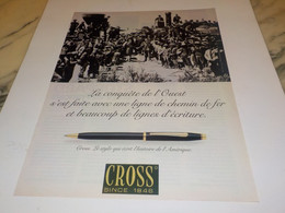 ANCIENNE PUBLICITE LE STYLO CROSS 1998 - Autres & Non Classés