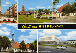 04350 - MBK Aus HEIDE Mit Tunierplatz, KfZ-Meisterschule Und Friedrichstraße - Heide