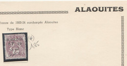 LOT DE TIMBRES DE ALAOUITES  SUR FEUILLE NEUF-OBLITEREES DE 1925 A 1930 Nr VOIR SUR PAPIER AVEC TIMBRES COTE 8.20 € - Nuevos