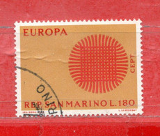 SAN MARINO ° 1970 -  EUROPA. .Unif. 808 . Usati - Oblitérés