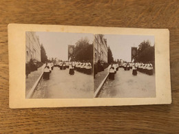 Bayeux * Jour De Procession * Photo Stéréo Ancienne Circa 1890/1900 * Photographe Pierre GEFFRAY - Bayeux