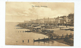 Postcard Sussex Worthing The Beach Nice Downey Head Posted 1012  Boots Chemist - Worthing