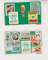 BOLIVIA 1979  Soccer Football Sheet Pair MNH - Bolivie