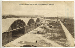 CPA 69 BRON - Aviation - Les Hangars Et Les Avions - Vue Générale - Bron