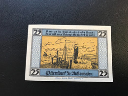 Notgeld - Billet Necéssité Allemagne - 25 Pfennig - Otterndorf  - Mai 1920 - Non Classificati