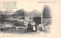 Vue Générale De PORT-BLANC Par Penvénan - L'Escalier Qui Monte à La Chapelle - Le Poète Théodore Botrel Et Madame - Penvénan