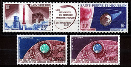 St.PIERRE & MIQUELON  SATELITE A1 TRIPTIC  MNH  & NOUVELLE CALEDONIA/WALLIS & FUTUNA - Amérique Du Nord