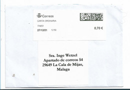 EP373 / SPANIEN - Automatenfrankatur 2021 - Briefe U. Dokumente