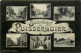 Puisserguier * Souvenir Du Village * Cpa 6 Vues * Places Et Rues - Other & Unclassified