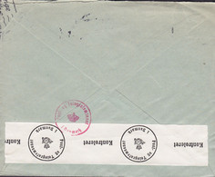 Denmark DAFAMETA, KØBENHAVN 1941 Cover Brief P & T KONTROLERET Censor Zensur Label Karavelle Stamp (2 Scans) - Variedades Y Curiosidades