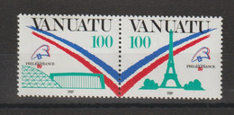 Vanuatu 1989 Philexfrance 830-31, 2 Val ** MNH - Vanuatu (1980-...)