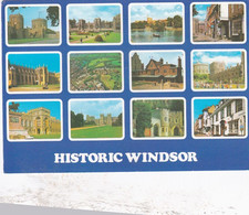 Historic Windsor, Multiview - Berkshire Postcard - Stamped 2000 - Windsor