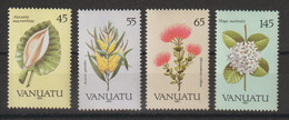 Vanuatu 1990 Fleurs 838-41, 4 Val ** MNH - Vanuatu (1980-...)