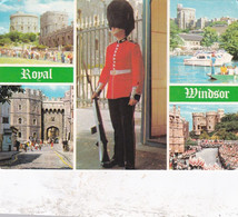 Royal Windsor Castle Multiview - Berkshire Postcard - Stamped 1990 - Windsor