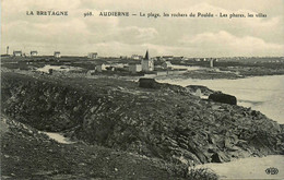 Audierne * La Plage * Vue Sur Les Phares Et Les Villas - Audierne