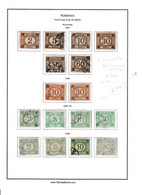 Postage Due Almost Complete From 1881 Till 1950. Used, MH, MNH  Se 9 Scans     ROM178 - Segnatasse