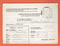 JF - CP Réponse De Radebeul-Dresden Au Prisonnier De Guerre Allemand En Belgique 40-45 - Voir Description - Autres