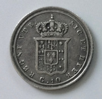 1841 Napoli- Ferdinando II Di Borbone- 10 Grana Arg.833% - Peso Gr.2,28 Diametro Mm.18,3 +BB - Other & Unclassified