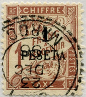 !!! MAROC, POSTES FRANÇAISES. TAXE N°5 OBLITÉRÉE TB - Timbres-taxe