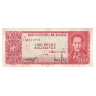Billet, Bolivie, 100 Pesos Bolivianos, 1962, 1962-07-13, KM:164A, TB - Bolivia