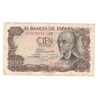 Billet, Espagne, 100 Pesetas, 1970, 1970-11-17, KM:152a, TB+ - 100 Pesetas