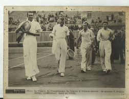 FINALE DU CHAMPIONNAT FRANCE ROLAND GARROS DE GAUCHE A DROITE PETRA.DESTREMEAU.MAKO. BUDGE 15  X 20 Cm  LES ANNEES 1960 - Autres & Non Classés