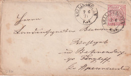 NORDDEUTSCHER BUND 1871 LETTRE DE KELLINHUSEN - Entiers Postaux