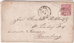 NORDDEUTSCHER BUND 1870 LETTRE DE KIEL - Entiers Postaux