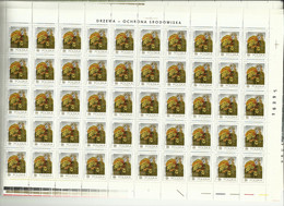 Ark**  Fi  2422/27 ** MNH  Arbres Forêts  Drzewa  Pologne Polska Poland Poland Polonia - Full Sheets