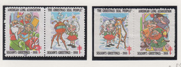 Verenigde Staten Kerstvignet Scott-cat. Jaar 1988 4 Vignetten - Zonder Classificatie