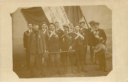 SAINT BONNET DE JOUX CARTE PHOTO CONSCRITS CLASSE 1919 - Other Municipalities