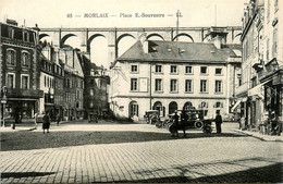 Morlaix * La Place E. Souvestre * Automobile Voiture Ancienne - Morlaix