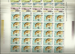 Ark**  Fi  2437/43 ** MNH Animaux Zoo Varsovie Cheval Ours éléphant Jaguar Mambrill Pologne Polska Poland Poland Polonia - Full Sheets