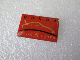 PIN'S    HONDA   CIVIC  5  TURER - Honda