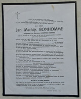 Jan Mathijs Bonhomme ° Peer 06-04-1888 En † Linde Peer X Hubertina Ulenaers - Religion &  Esoterik