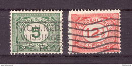 Pays-Bas 1922 - Oblitéré - Chiffres - Michel Nr. 107-108 (ned312) - Usati