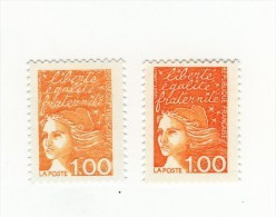 Luquet 1fr Orange YT 3089 Au Type I Avec Impression Pâle , Dépouillée  . Pas Courant , Voir Le Scan . - Varieties: 1990-99 Mint/hinged