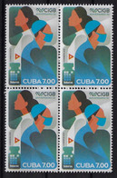 CUBA 2021. CENTRO DE INGENIERÍA GENÉTICA Y BIOTECNOLOGÍA (CIGB). BLOQUE DE CUATRO. MNH - Unused Stamps