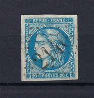 Frankreich Yvert No.45A Gestempelt Kat.130,-€ - 1870 Bordeaux Printing