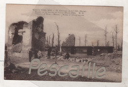 51 MARNE - CP ANIMEE GUERRE 1914 1918 - ENVIRONS DE REIMS - RUINES DE LA STATION DE SILLERY ( PHOTO 1918 )M.D. N° 53 - Sillery